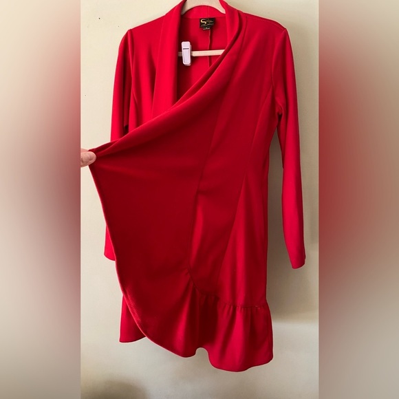 Serena Williams Red Jacket with Shawl Collar M - Picture 7 of 8